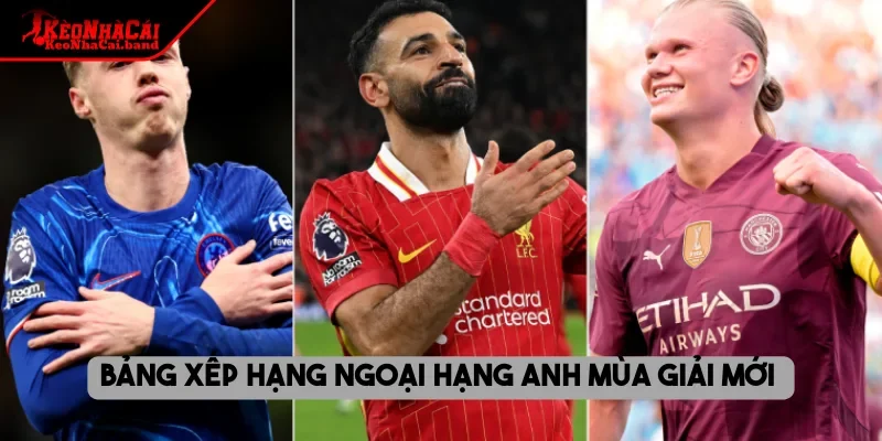 Bảng xếp hạng Ngoại Hạng Anh mùa giải mới